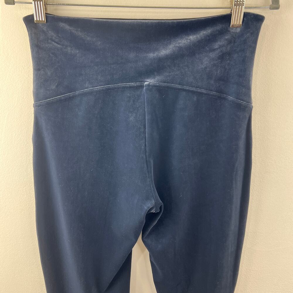 Spanx Blue Velvet Ankle Legging High-Rise Waistband Skinny Leg Pull-On Size XL - Picture 5 of 10